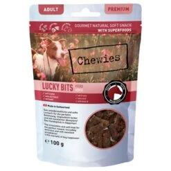 Chewies Lucky Bits - Pack Mixto -Paws Tienda 044883 chw luckybits adult pferd 100g front 72dpi 1500px 4