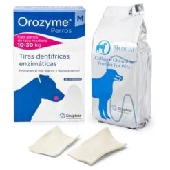 Orozyme Tiras Dentífricas Para Perros -Paws Tienda 104410 pla orozyme strips mediumdogs hs 01 0