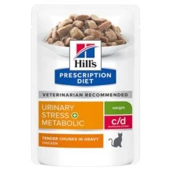 Hill's C/d Multicare Stress + Metabolic Prescription Diet Sobres Para Gatos 13 Hill's C/d Multicare Stress + Metabolic Prescription Diet Sobres Para Gatos -Paws Tienda 139598 pla hills prescriptiondiet cd urinarystress metabolic hs 01 6