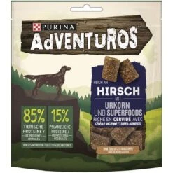 PURINA Adventuros Rico En Venado Con Granos Ancestrales -Paws Tienda 142397 pla adventuros hundesnacks venison es 120g hs 01 8