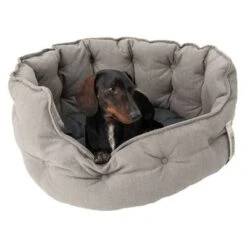 Cama Cozy EcoLIFE Gris Para Perros -Paws Tienda 180712 cozy ecolife grau fg 6355 0