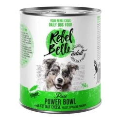Rebel Belle Adult Comida Vegetariana Y Vegana Para Perros - Pack Mixto -Paws Tienda 1 rebelbelle adult power 750g 1000x1000 2