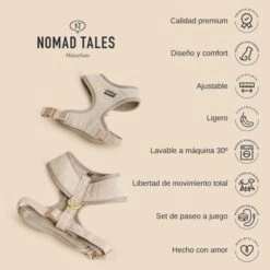 Arnés Nomad Tales Calma Burdeos Para Perros -Paws Tienda 2022 12 nomadtales usps harnesscalma 1000x1000 es 4