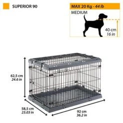 Jaula De Transporte Ferplast Superior Para Perros 40 Jaula De Transporte Ferplast Superior Para Perros -Paws Tienda 221400 ferplast transportbox superior hs 12 6