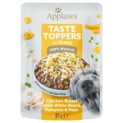 Applaws Taste Toppers En Bolsitas Para Perros 12 X 85 G -Paws Tienda 236299 pla applaws tastetoppers sosse huhn erbsen hs 01 9