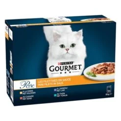 Purina Gourmet Perle En Sobres 48 X 85 G - Pack Ahorro -Paws Tienda 248799 netsle gourmet erlesene streifen sauce 12x85g hs 02 7