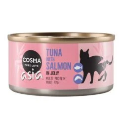 Cosma Asia En Gelatina 24 X 170 G -Paws Tienda 264601 pla cosma asia tuna salmon can 170g 1