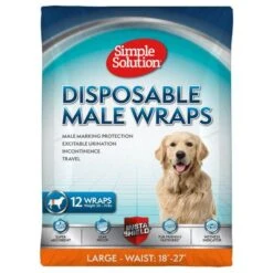 Simple Solution Pañal Desechable Para Perros Macho 14 Simple Solution Pañal Desechable Para Perros Macho -Paws Tienda 265998 pla simplesolution disposable male wrap large hs 01 0