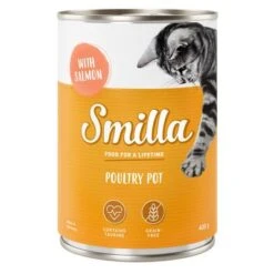 Smilla Tierna Ave 24 X 400 G - Pack Ahorro -Paws Tienda 269013 pla smilla poultry pot salmon 400g 0
