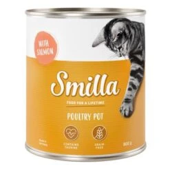 Smilla Tierna Ave 24 X 800 G - Pack Ahorro -Paws Tienda 269014 pla smilla poultry pot salmon 800g 0