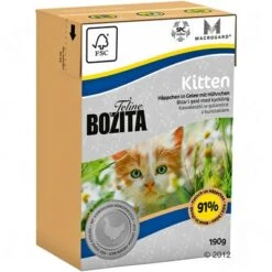 Bozita Feline Tetra Recart 12 X 190 G -Paws Tienda 302460 bozita feline kitten 2