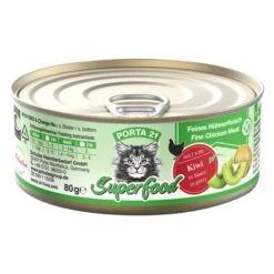 Porta 21 Superfood Comida Húmeda Para Gatos 6 X 80 G -Paws Tienda 308396 pla porta21 superfood huhnkiwi 80g hs 01 4