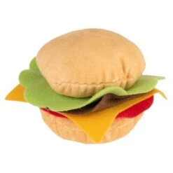 Menú De Hamburguesa Squeaky Juguete Para Perros -Paws Tienda 309997 hundespielzeug squeaky burguermenu hs 06 1