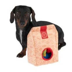 Menú De Hamburguesa Squeaky Juguete Para Perros -Paws Tienda 309997 hundespielzeug squeaky burguermenu hs 13 5