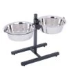 Soporte Ajustable Con 2 Comederos Incluidos -Paws Tienda 313523 kumar hundebar inklusive 2 edelstahln pfe 01 dsc5827 7