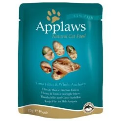 Applaws Selection 12 X 70g -Paws Tienda 31785 PLA Applaws Selection KF Pouch Thufisch mit ganzen Sardellen 70g 3