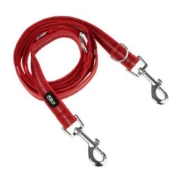 Correa Ajustable TIAKI Reflective Rubber Roja Para Perros -Paws Tienda 323007 reflective rubber 2m fg 1262 1