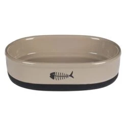 Comedero De Cerámica Gato Auri Flamingo