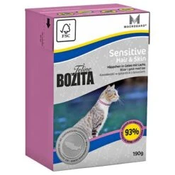 Bozita Feline Tetra Recart 12 X 190 G -Paws Tienda 47523 PLA Bozita Feline Tetrapack Hair Skin Sensitive 190g 4