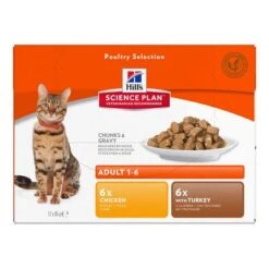 Hill's Science Plan Hill's Adult Para Gatos -Paws Tienda 57476 pla hills adultoptimalcare mixchicken turkey pack 2
