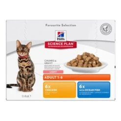 Hill's Science Plan Hill's Adult Para Gatos -Paws Tienda 57542 pla hills adultlight mixchicken oceanfish pack 8