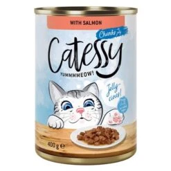 Catessy Bocaditos 24 X 400 G En Latas - Pack Ahorro -Paws Tienda 59345 pla catessy jelly salmon 400g 2