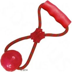 KONG Squeezz Ball Pelota Con Cuerda Para Perros -Paws Tienda 60977 kong large squeezz ball with handle red 8