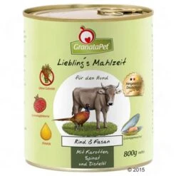 GranataPet Liebling's Mahlzeit 6 X 800 G -Paws Tienda 64542 granatapet rind fasan 800g 5