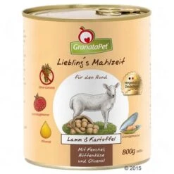 GranataPet Liebling's Mahlzeit 6 X 800 G -Paws Tienda 64543 granatapet lamm kartoffel 800g 5