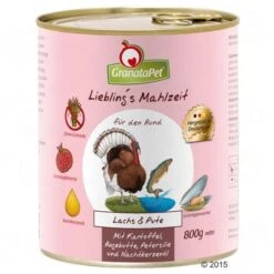 GranataPet Liebling's Mahlzeit 6 X 800 G -Paws Tienda 64605 granatapet lachs pute 800g 8
