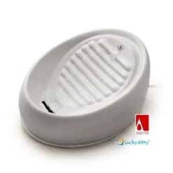 Lucky Kitty Fuente Bebedero -Paws Tienda 73774 lk trinkbrunnen grau 2