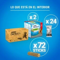 PURINA Dentalife Snacks Dentales Para Perros Grandes (25-40 Kg) -Paws Tienda 982204 what s inside large 1 8