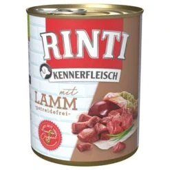 Pack Ahorro: Rinti Kennerfleisch 12 X 800 G -Paws Tienda 98721 pla bilder rinti kennerfleisch lamm 800g hs 01 5