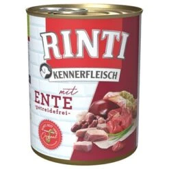 Pack Ahorro: Rinti Kennerfleisch 12 X 800 G -Paws Tienda 98723 pla bilder rinti kennerfleisch ente 800g hs 01 2