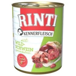 Pack Ahorro: Rinti Kennerfleisch 12 X 800 G -Paws Tienda 98726 pla bilder rinti kennerfleisch wildschwein 800g hs 01 6