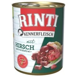 Pack Ahorro: Rinti Kennerfleisch 12 X 800 G -Paws Tienda 98832 pla bilder rinti kennerfleisch hirsch 800g hs 01 2