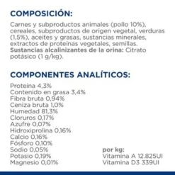 Hill's C/d Prescription Diet Urinary Care Estofado Para Perros -Paws Tienda bk28465 ongoing ingredient panel es 9