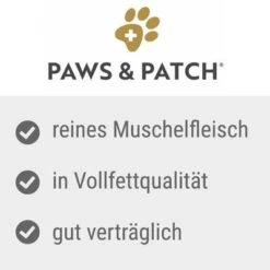 Paws & Patch Mejillón De Labio Verde En Polvo -Paws Tienda paws and patch gruenlippmuschelpulver benefits 1