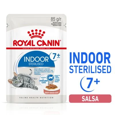 Royal Canin Indoor Sterilised 7+ En Salsa 3 Royal Canin Indoor Sterilised 7+ En Salsa