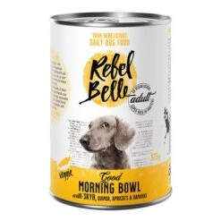 Rebel Belle Adult Comida Vegetariana Y Vegana Para Perros - Pack Mixto -Paws Tienda rebelbelle adult morning 375g 1000x1000 7