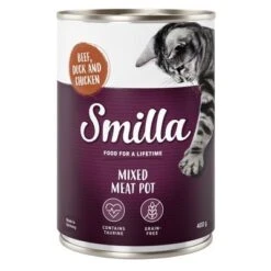 Smilla Tierna Selección De Carnes 6 X 400 G -Paws Tienda smilla mixedmeatpot beef 400g 1000x1000 2