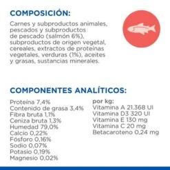 Hill's Science Plan Hill's Adult Sterilised Healthy Cuisine Con Pollo Y Salmón Para Gatos -Paws Tienda sp sterilized cat chicken salmon bk28648m composition 2